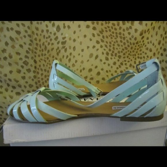 Steve Madden P-Toby Cloud/Mint/Sea foam sandals - Picture 2 of 4